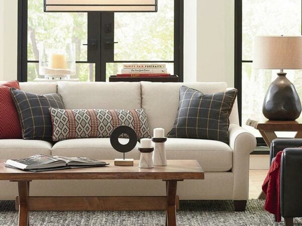 Sofa decorated in living room