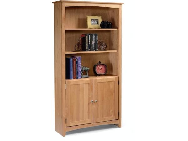 Alder Bookcase 36 x 72H with Doors Bookcases Archbold Furniture