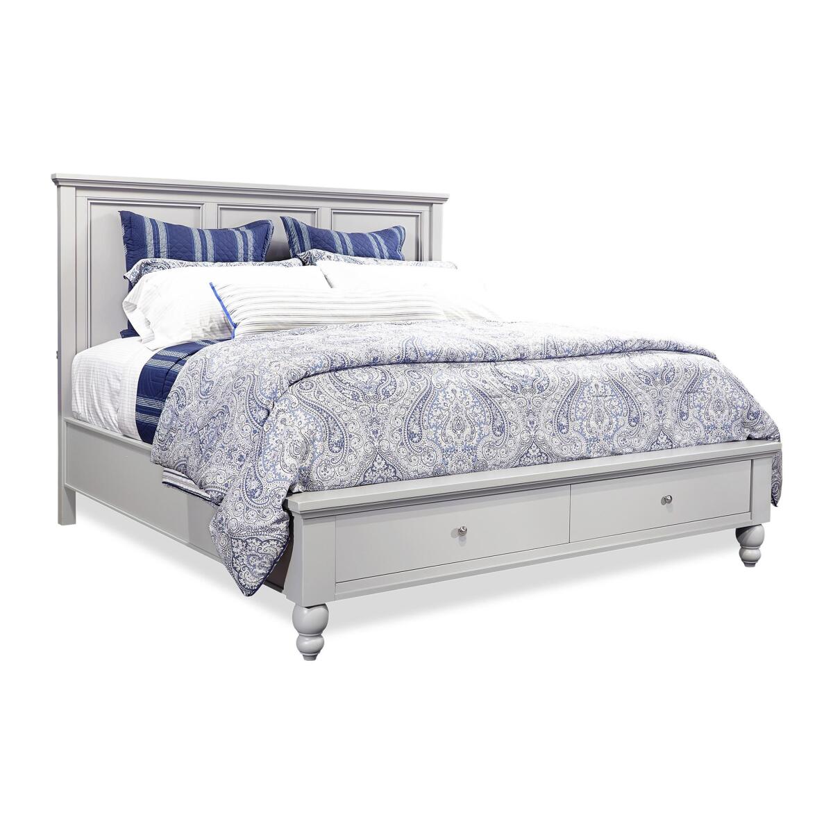 Cambridge King Storage Panel Bed Beds Aspen Home 8