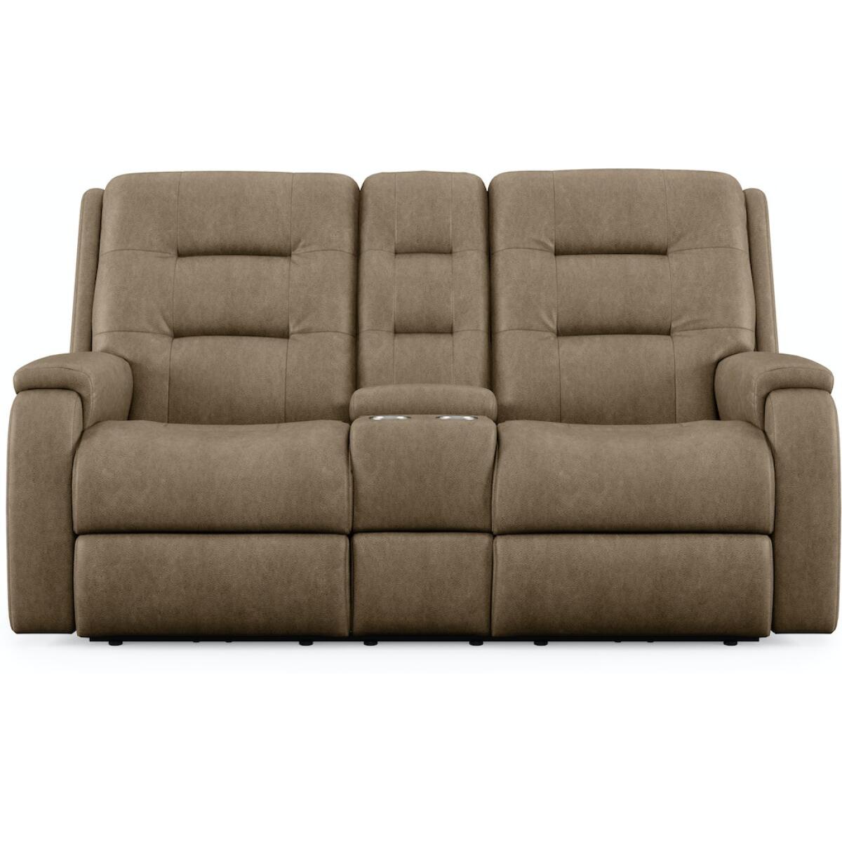 Arlo Reclining Loveseat with Console Loveseats Customizable 4