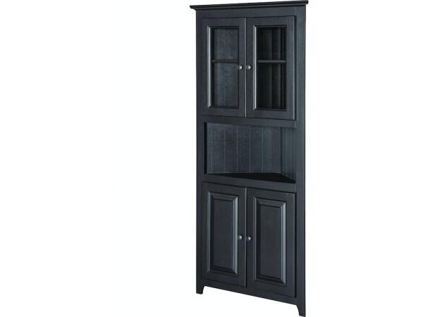 Corner Cabinet – Glass Doors Top Dining Storage Archbold Furniture