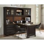 Hampton 7 Piece Black Cherry Modular Desk - Image 6