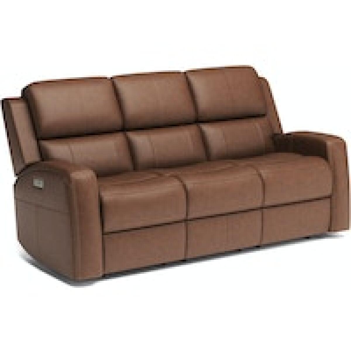 Linden Power Reclining Sofa with Power Headrests and Lumbar Sofas Customizable 9