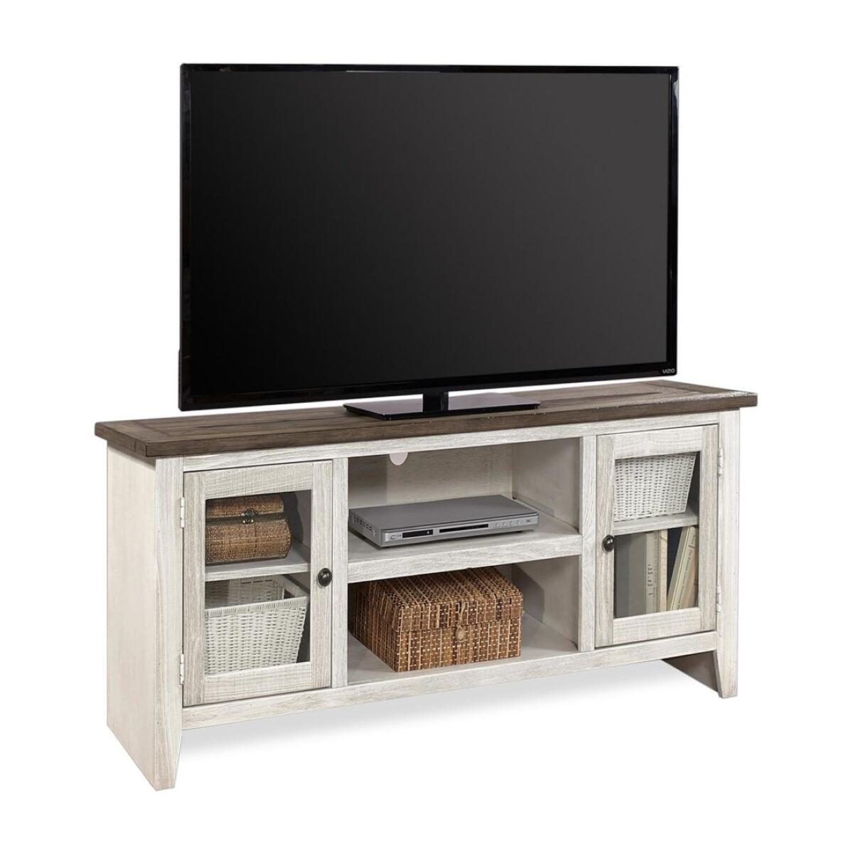 Eastport 58″ Console w/ 2 Doors Entertainment Stands Aspen Home 2