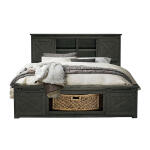 Sun Valley Brown King Rotating Storage Bed