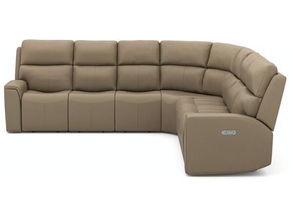 Jarvis Power Reclining Sectional with Power Headrest Sectionals Customizable