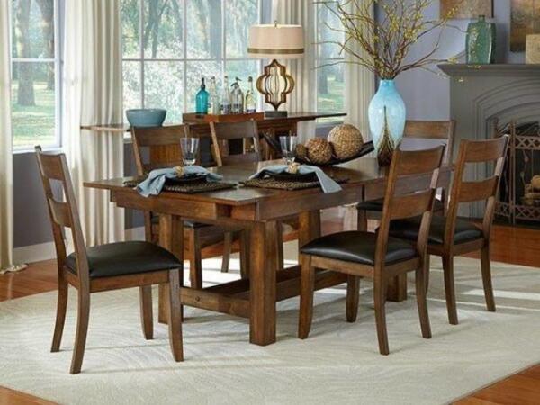 Mariposa Tri-Butterfly Trestle Table - Image 2