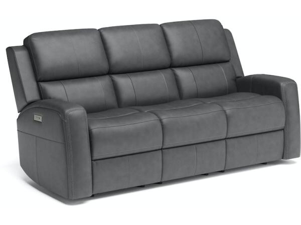 Linden Power Reclining Sofa with Power Headrests and Lumbar Sofas Customizable
