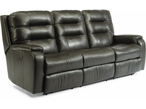 Arlo Power Reclining Sofa with Power Headrests and Lumbar Sofas Customizable 4