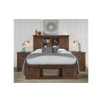 Sun Valley Dark Brown King Rotating Storage Bed - Image 2