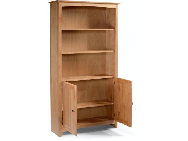 Alder Bookcase 36 x 72H with Doors - Image 3