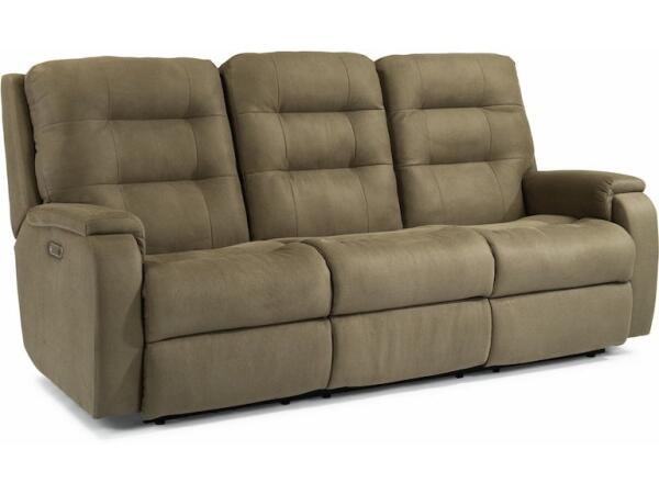 Arlo Power Reclining Sofa with Power Headrests and Lumbar Sofas Customizable