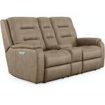 Arlo Power Reclining Loveseat with Console and Power Headrests