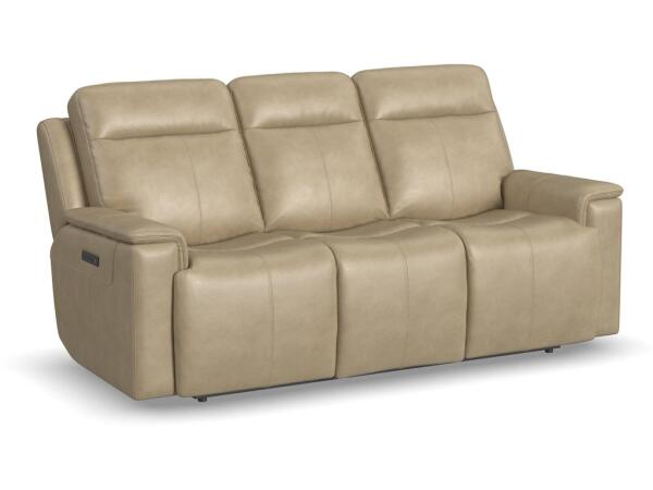 Odell Power Reclining Sofa with Power Headrests and Lumbar Sofas Flexsteel 4