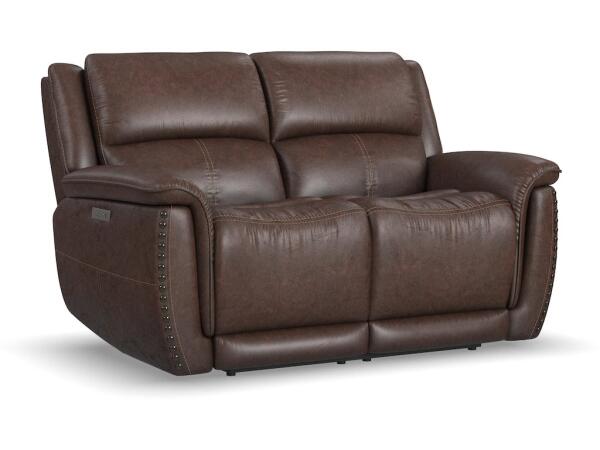Beau Power Reclining Loveseat with Power Headrests Loveseats Customizable