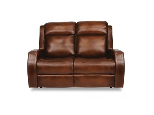 Mustang Power Reclining Loveseat With Power Headrests Loveseats Customizable