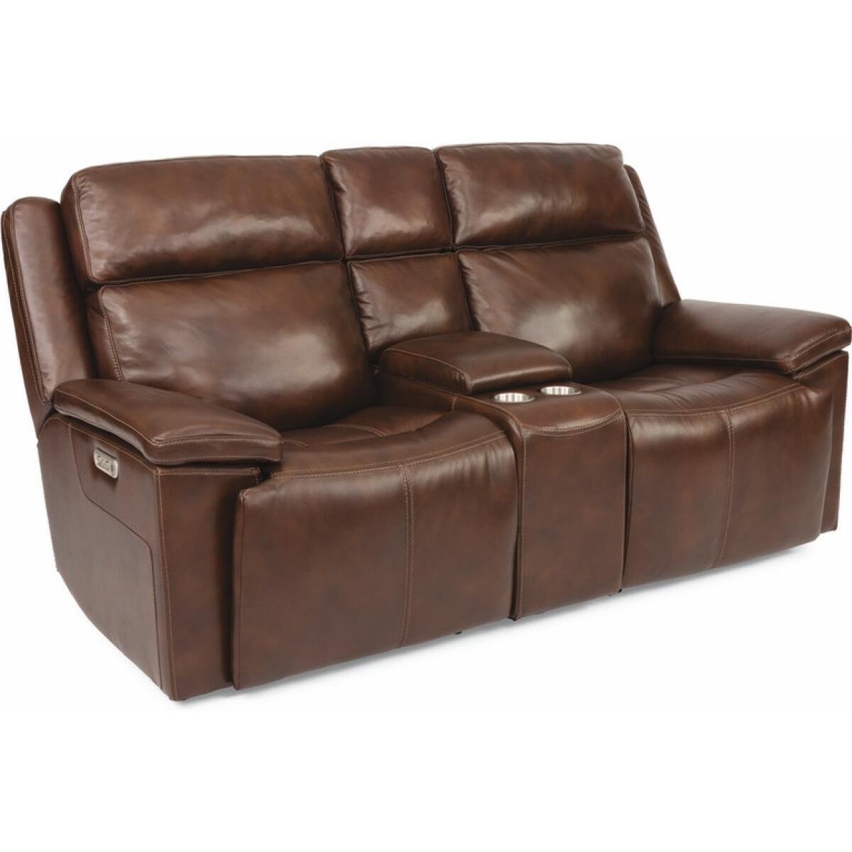 Chance Power Reclining Loveseat with Console and Power Headrests Loveseats Customizable 5