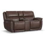Beau Power Reclining Loveseat with Console and Power Headrests