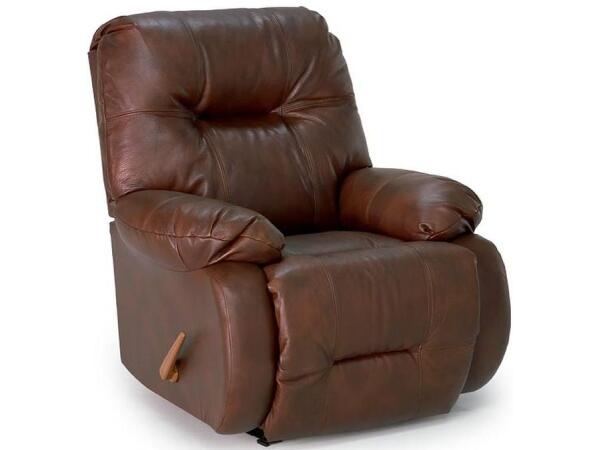 Brinley Toffee Leather Manual Rocker Recliner Recliners Best Home Furnishings