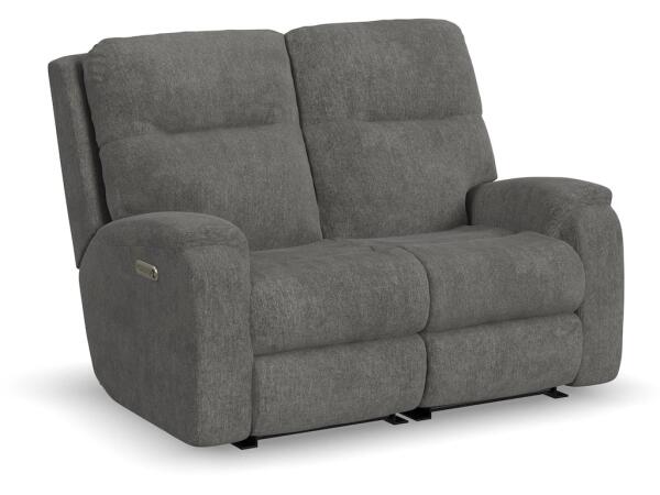 Penn Power Reclining Loveseat with Power Headrests and Lumbar Loveseats Customizable