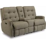 Devon Power Reclining Loveseat with Console and Power Headrests