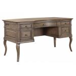 Arcadia 60" Truffle Half Pedestal Desk