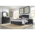 Oxford 2 Drawer Nightstand in Black - Image 3