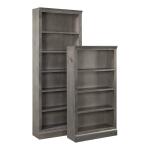 48" Bookcase W/ 2 Fixed Shelves Grey
