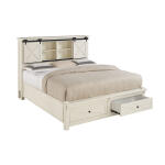 Sun Valley White King Storage Bed