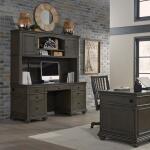 Oxford 66" Credenza Desk & Hutch - Image 2
