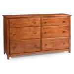 Shaker 6 Drawer Chest Wide