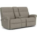 Davis Power Reclining Loveseat with Console and Power Headrests