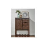 Sun Valley Dark Brown Barn Door Chest