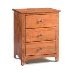 Shaker 3 Drawer Wide Nightstand