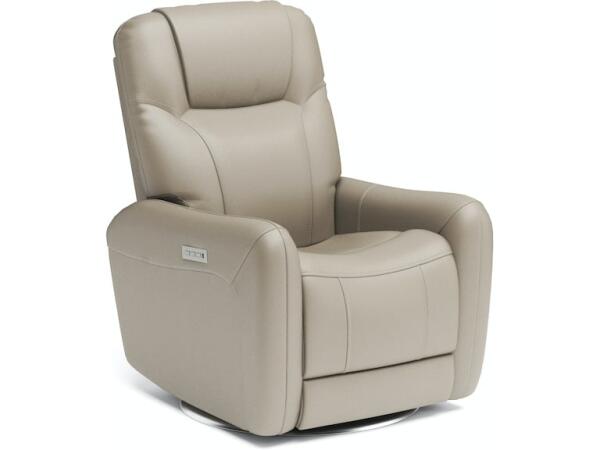 Degree Swivel Power Recliner with Power Headrest and Lumbar Recliners Customizable
