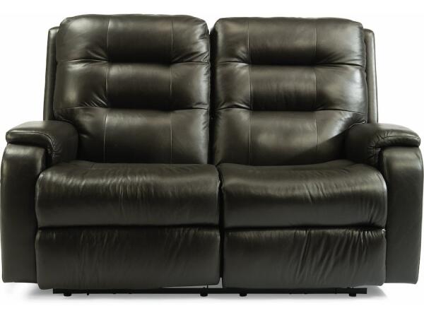 Arlo Power Reclining Loveseat with Power Headrests and Lumbar Loveseats Customizable 2