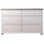 6 Drawer Dresser in 2 Tone Finish 5106DSW-AP