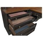 Hampton 7 Piece Black Cherry Modular Desk - Image 5