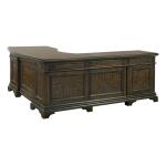 Essex Molasses Brown L-Shaped Desk Desks Aspen Home 10