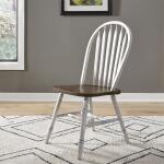 Carolina Crossing 5 Piece Pedestal Table Set- White - Image 3