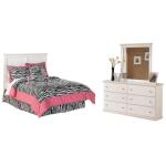 Bostwick Shoals Full Panel Headboard, Dresser and Mirror