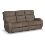Strait Power Reclining Sofa with Power Headrests