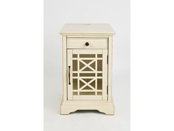Craftsman Power Chairside Table Antique Cream Chairside Tables Jofran