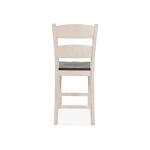 Madison County Counter Stool Vintage White Finish - Image 3