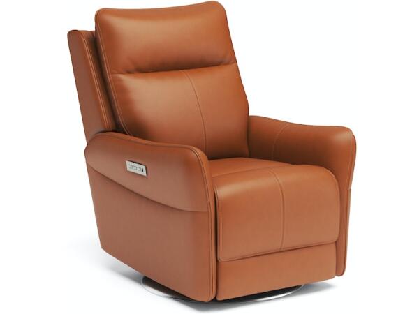 Spin Swivel Power Recliner with Power Headrest and Lumbar - Image 3