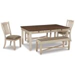 Bolanburg Dining Table with 2 Chairs and 2 Benches - Image 2
