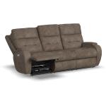 Strait Power Reclining Sofa with Power Headrests - Image 2