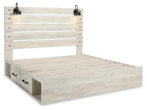 Cambeck King Panel Bed with 2 Storage Drawers - Image 4