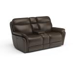 Zoey Power Reclining Loveseat with Console and Power Headrests