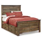Trinell Full Panel Bed with 2 Storage Drawers - Image 2
